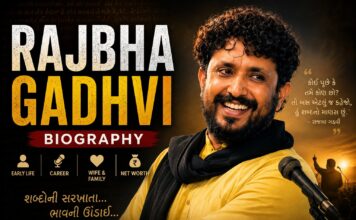 Rajbha Gadhvi Biography 2026: Age, Wife, Net Worth & Family rajbha gadhvi gir official-Songs-life-family-father